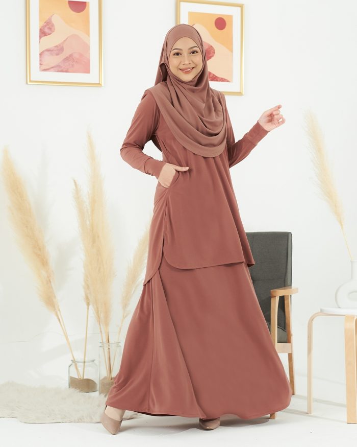 Baju Kurung Losry - Squirrel Brown