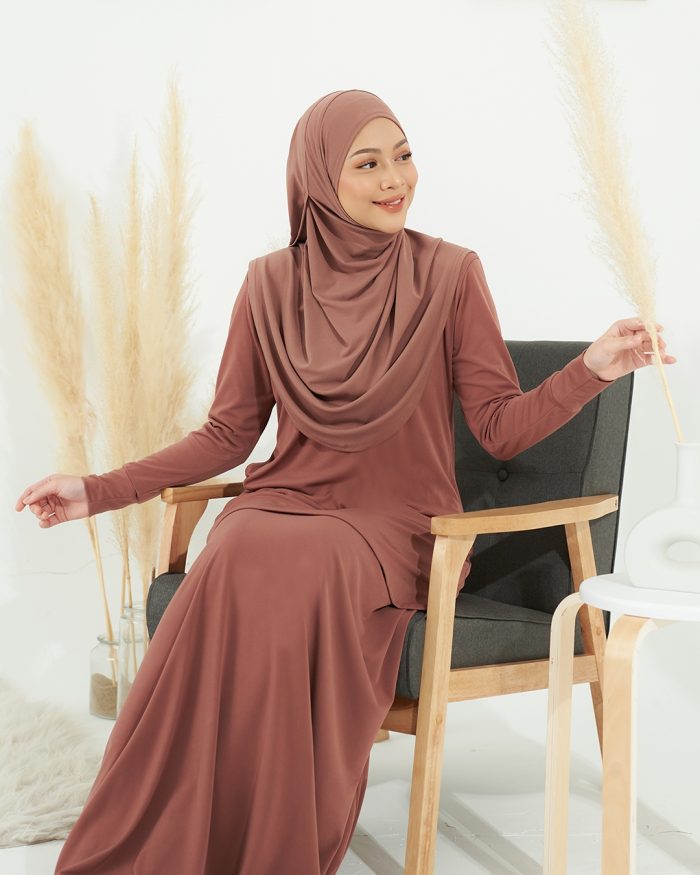 Baju Kurung Losry - Squirrel Brown - Image 3