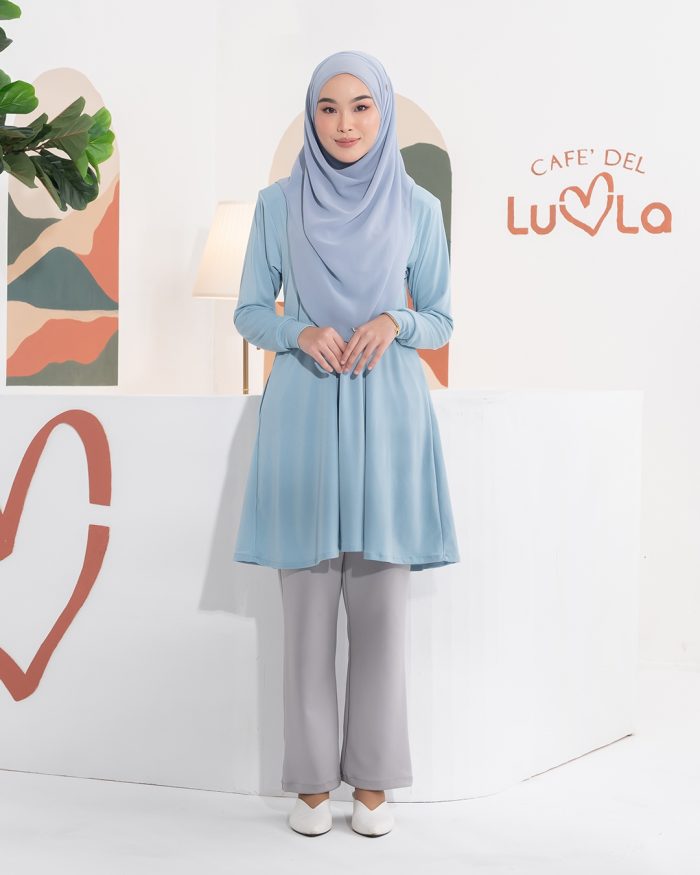 Blouse Ironless Lusia - Baby Blue