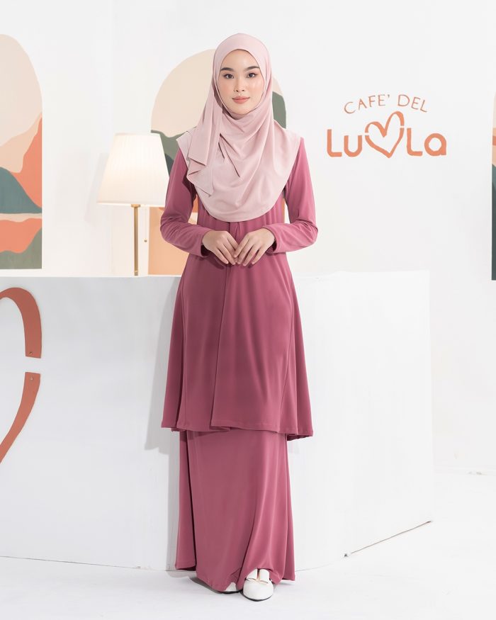 Baju Kurung Pahang Laura 2.0 - Pink