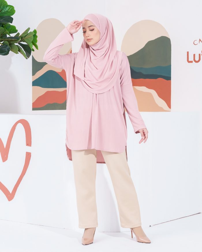 Blouse Leeka - Salmon Pink - Image 3