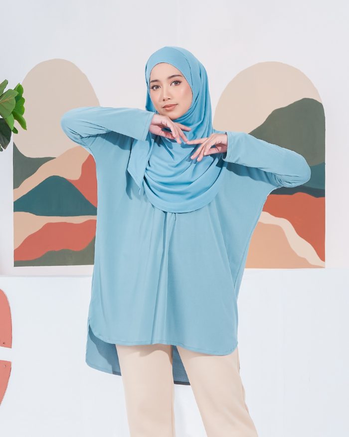 Blouse Leeka - Sky Blue - Image 4