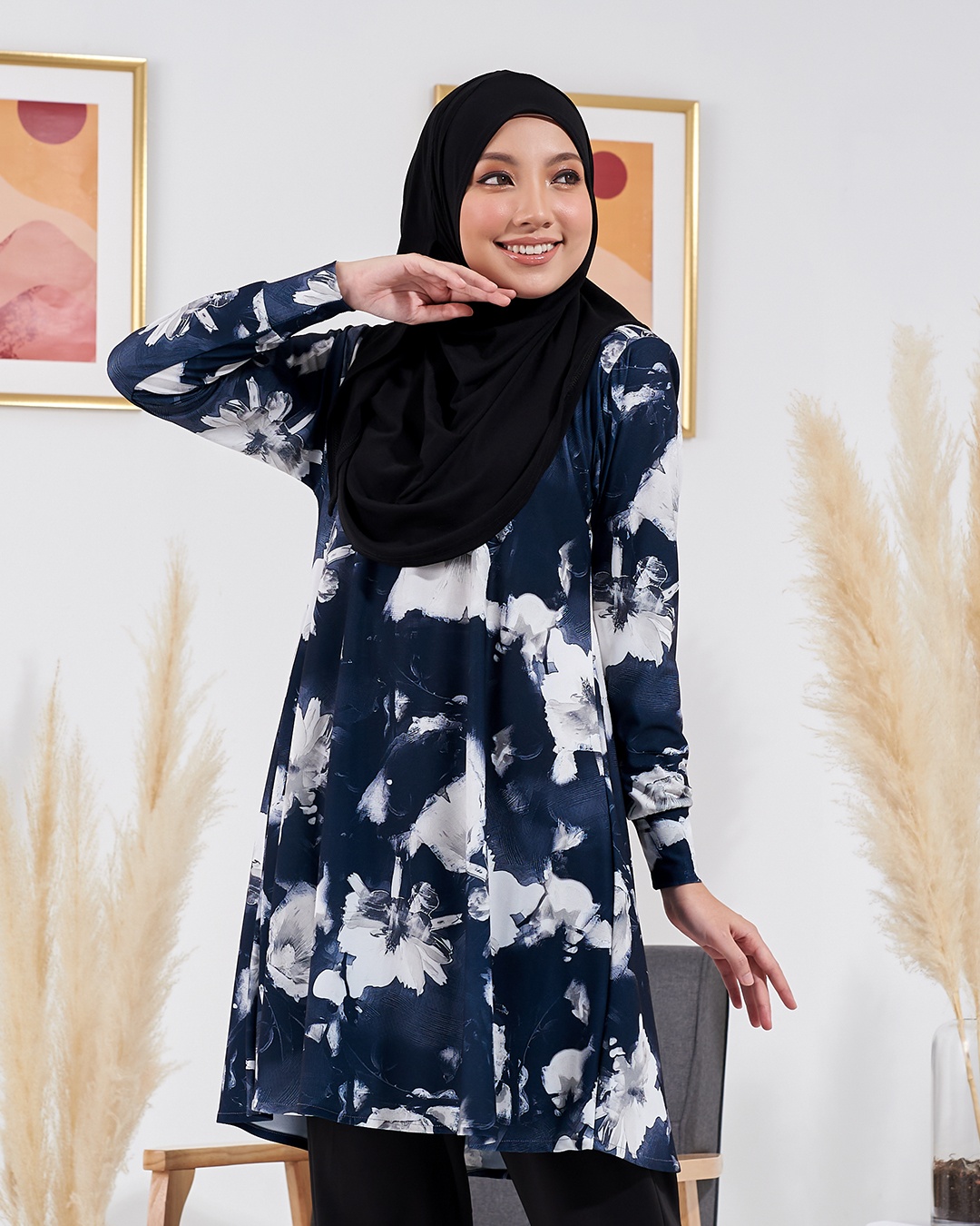 Blouse Lisana Premium Printed - Hibiscus Space - Image 2