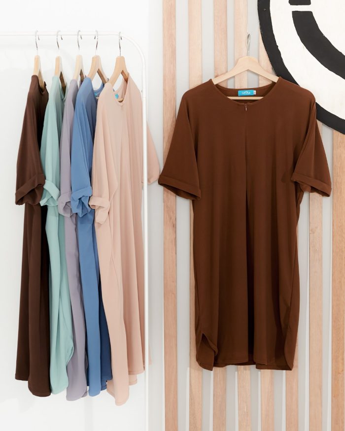 Blouse Homey Plain Lydia - Tawny Brown - Image 10