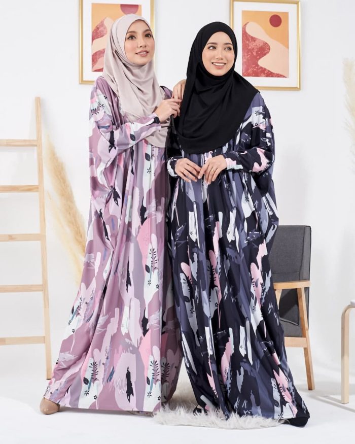 Kaftan Liyana Premium Printed - Cloudy Dove - Image 6