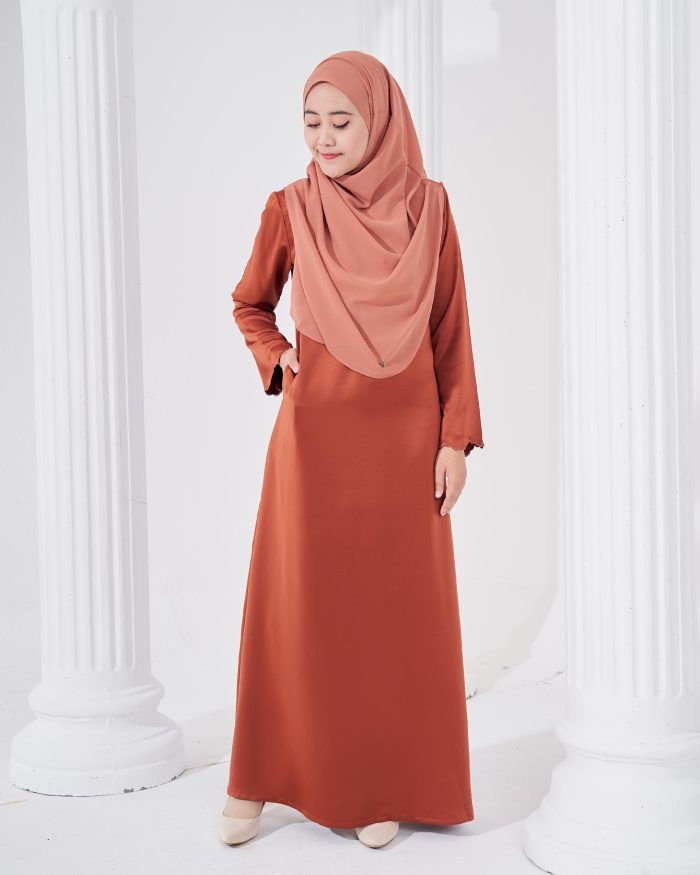 Abaya Sulam Reesia - Cinnamon Brown - Image 2