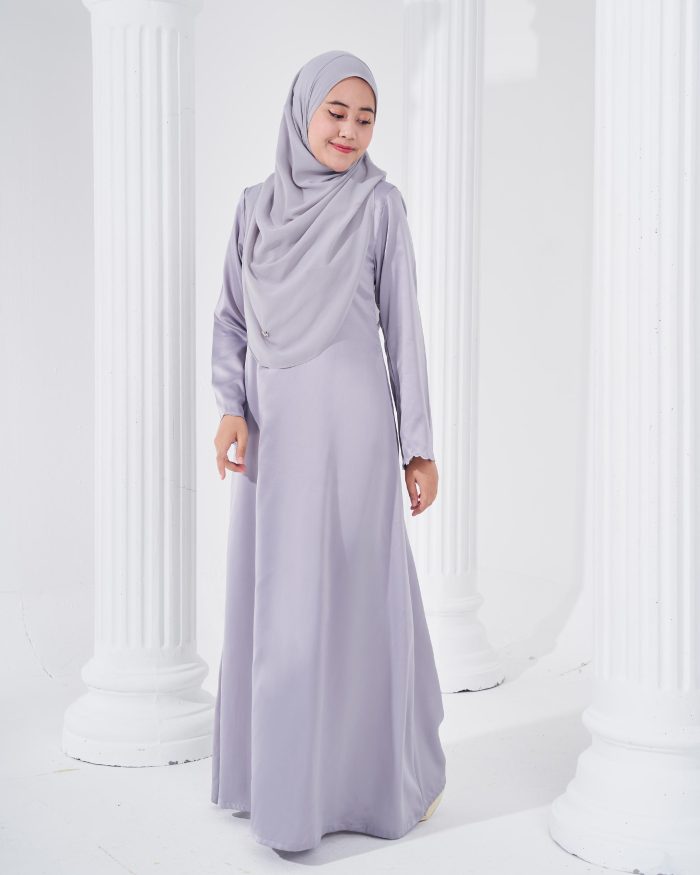 Abaya Sulam Reesia - Lavender Grey - Image 2