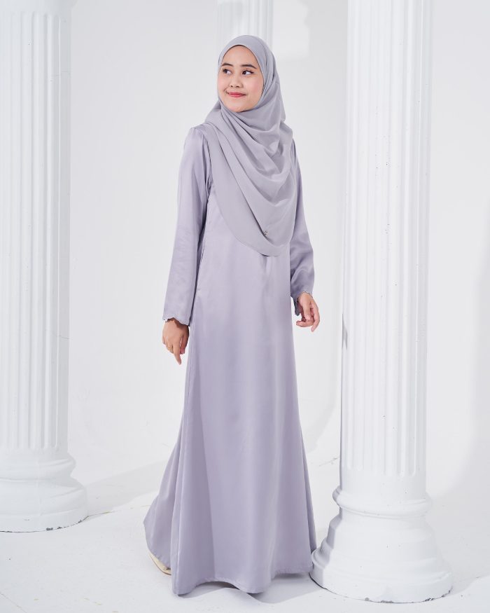 Abaya Sulam Reesia - Lavender Grey