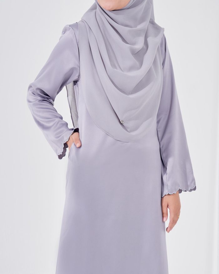 Abaya Sulam Reesia - Lavender Grey - Image 4