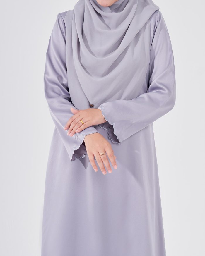 Abaya Sulam Reesia - Lavender Grey - Image 5