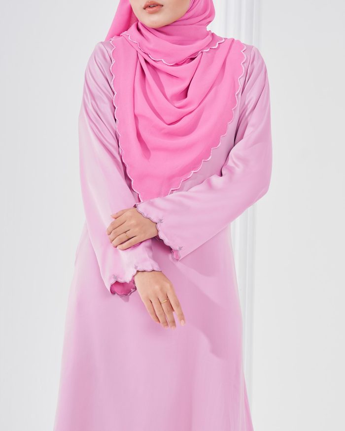 Abaya Sulam Reesia - Pink Flamingo - Image 5