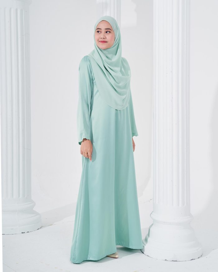 Abaya Sulam Reesia - Ultramarine Green