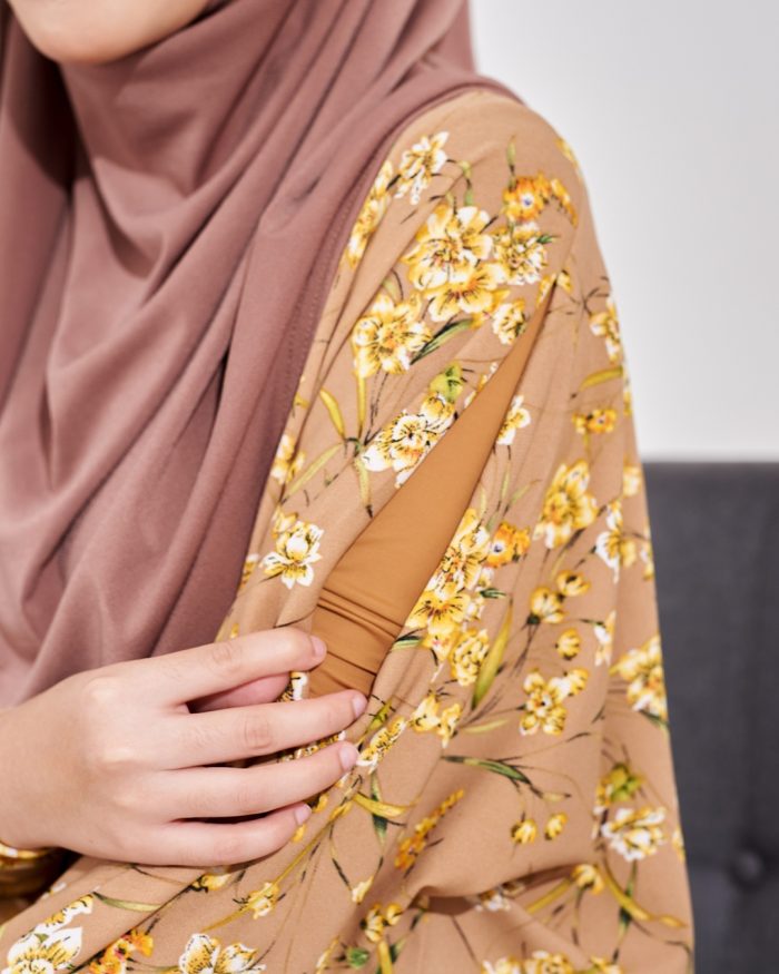 Blouse Leyra Printed - Daffodil Brown - Image 4