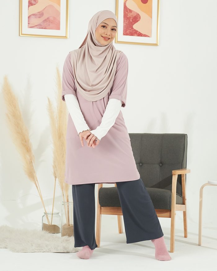 Blouse Homey Plain Lydia - Blush Pinky - Image 3