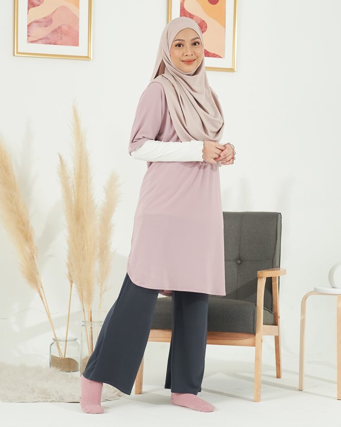 Blouse Homey Plain Lydia - Blush Pinky