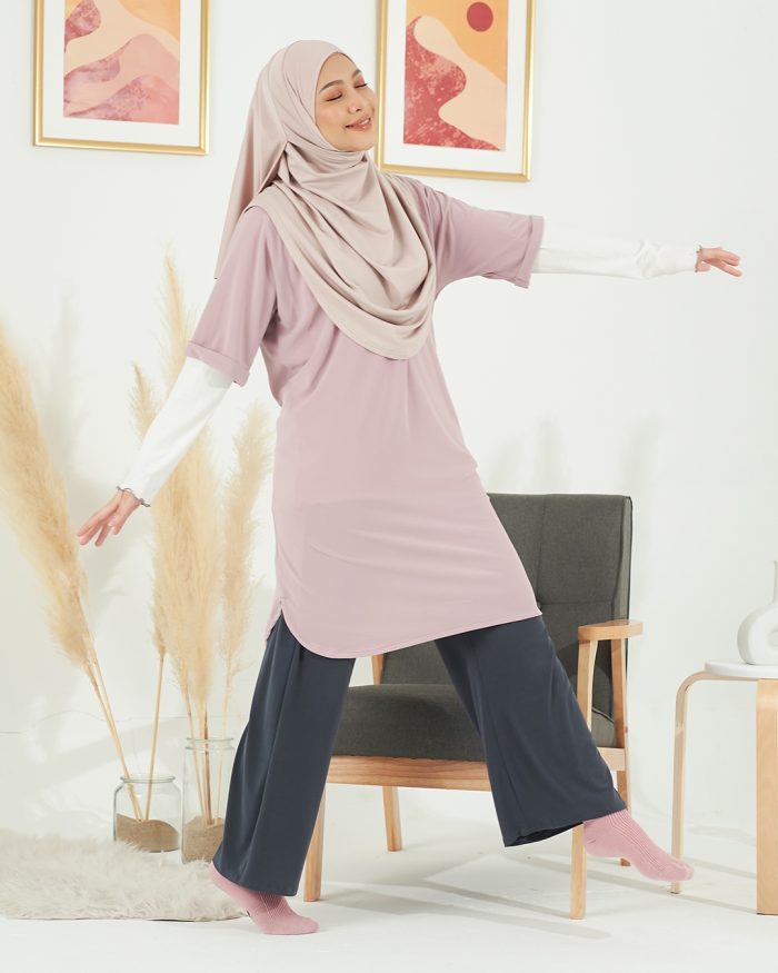 Blouse Homey Plain Lydia - Blush Pinky - Image 4