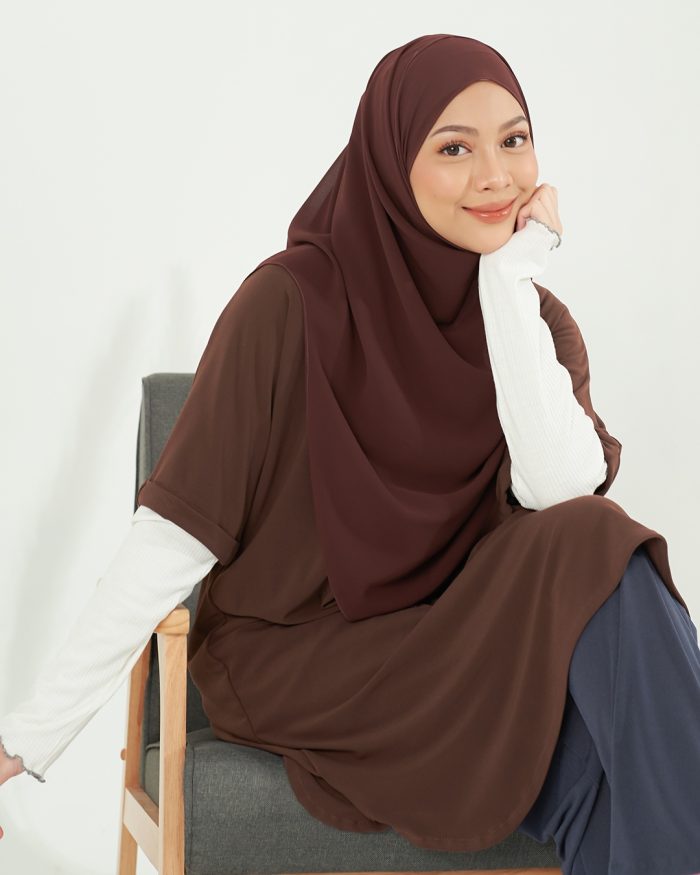 Blouse Homey Plain Lydia - Tawny Brown - Image 2