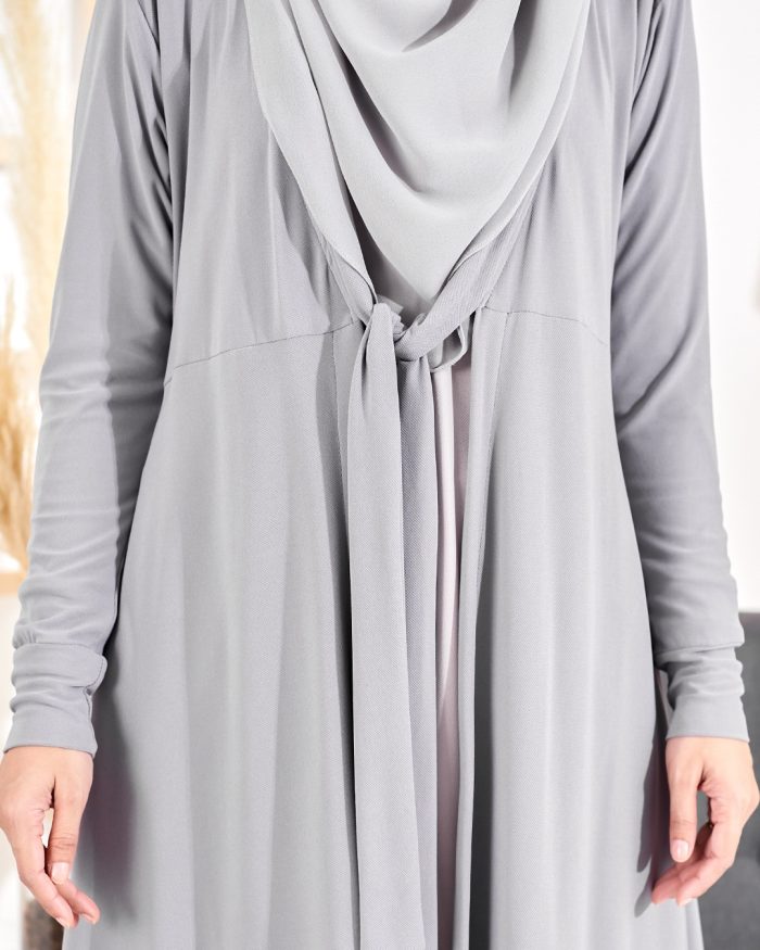 Long Cardigan Lina 2.0 - Cloudy Grey - Image 5