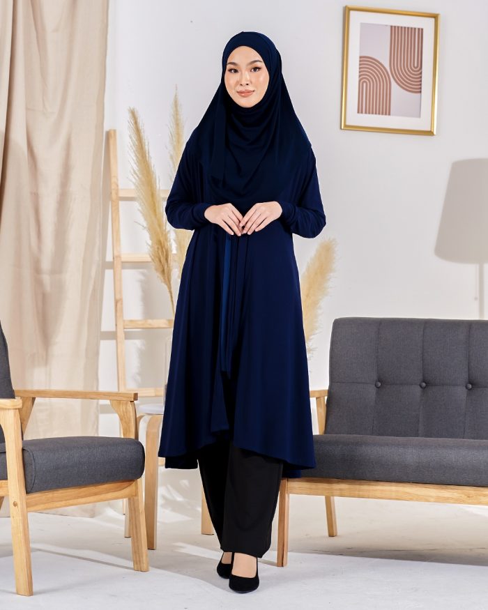 Long Cardigan Lina 2.0 - Midnight Blue - Image 2