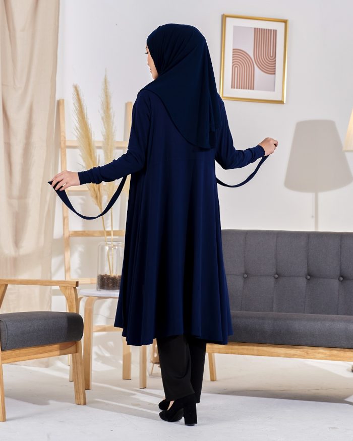 Long Cardigan Lina 2.0 - Midnight Blue - Image 3