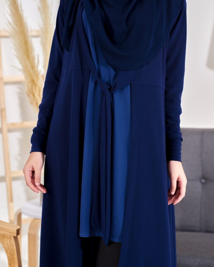 Long Cardigan Lina 2.0 - Midnight Blue - Image 4