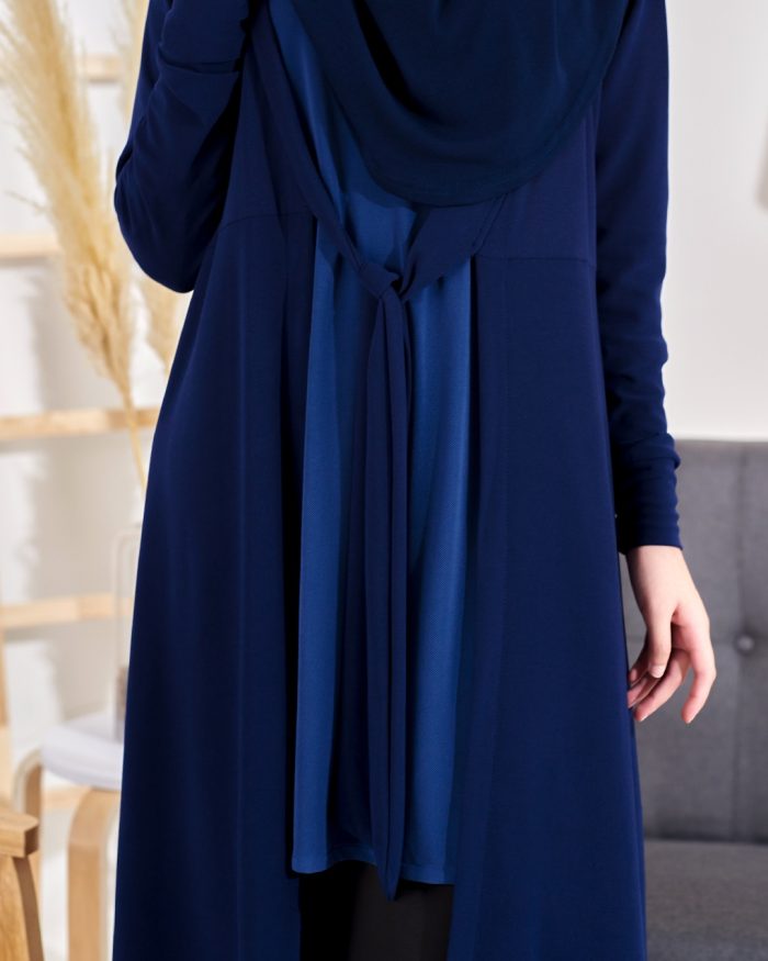 Long Cardigan Lina 2.0 - Midnight Blue - Image 5