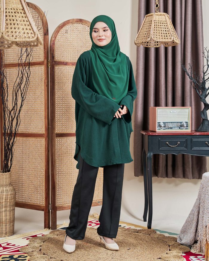 Blouse Jessie - Emerald Green - Image 2