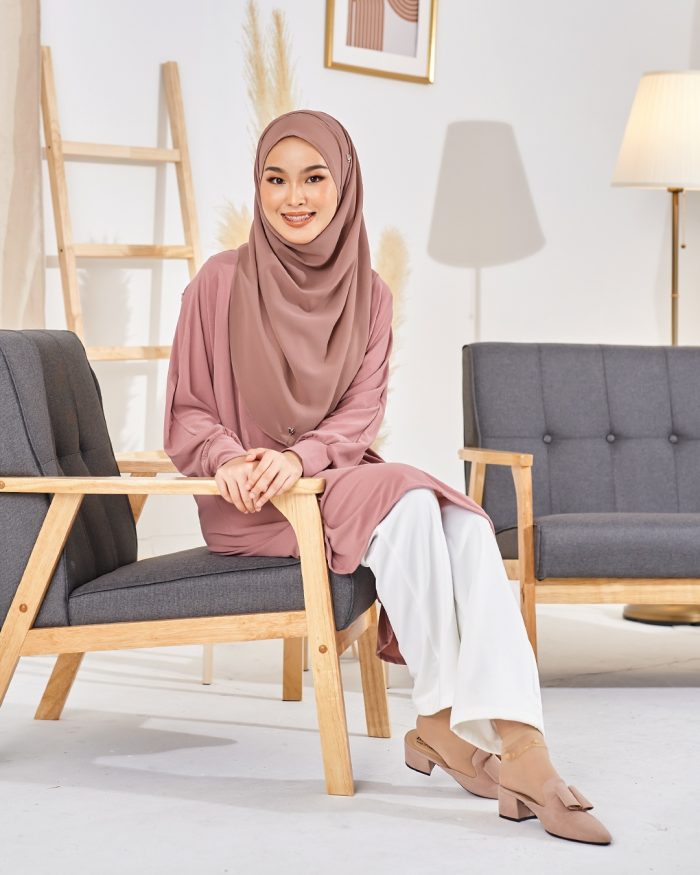 Blouse Leesha - Mauve Taupe - Image 3