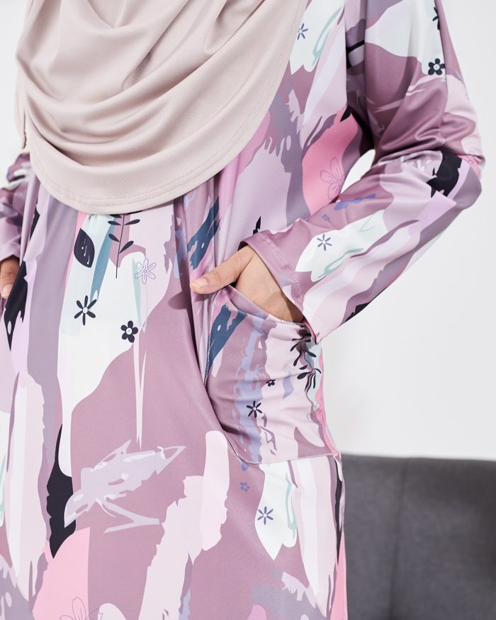 Tunic Linda Premium Printed - Cloudy Dove - Image 6