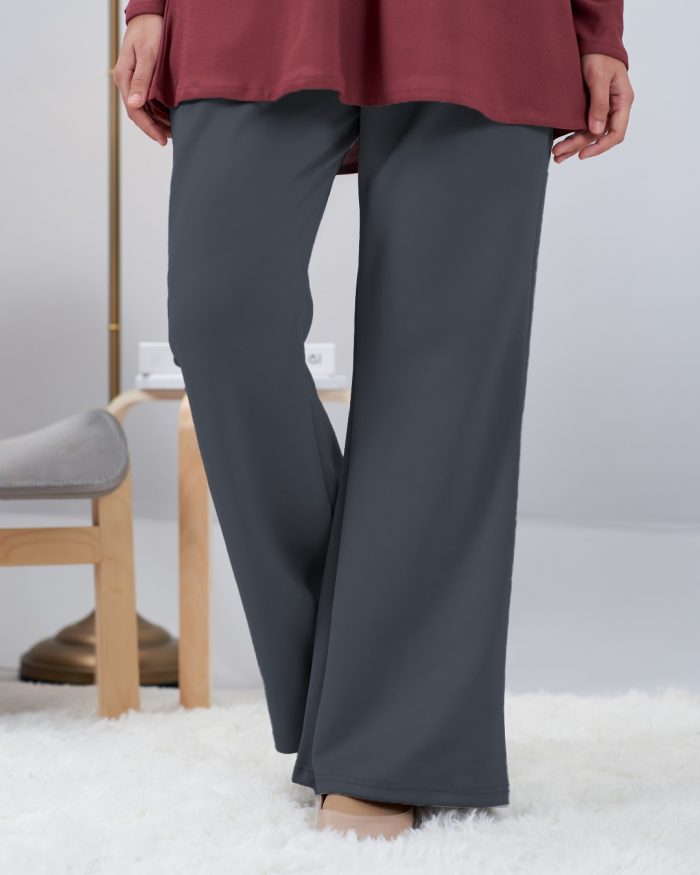 Pants Bootcut Lisha - Dark Grey