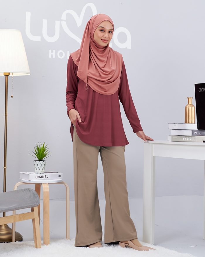 Pants Bootcut Lisha - Coffee Brown - Image 4