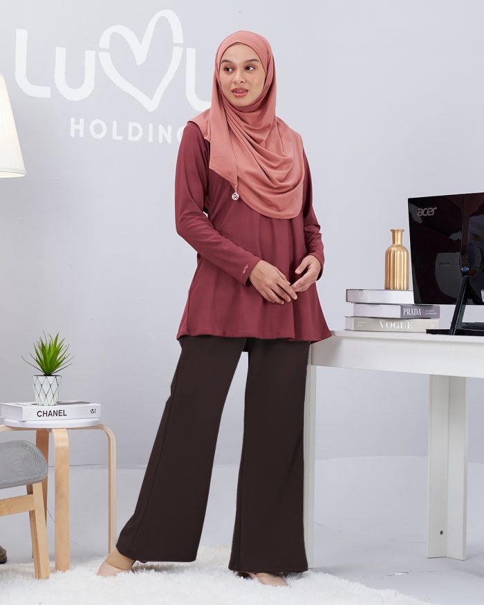 Pants Bootcut Lisha - Wood Brown - Image 4