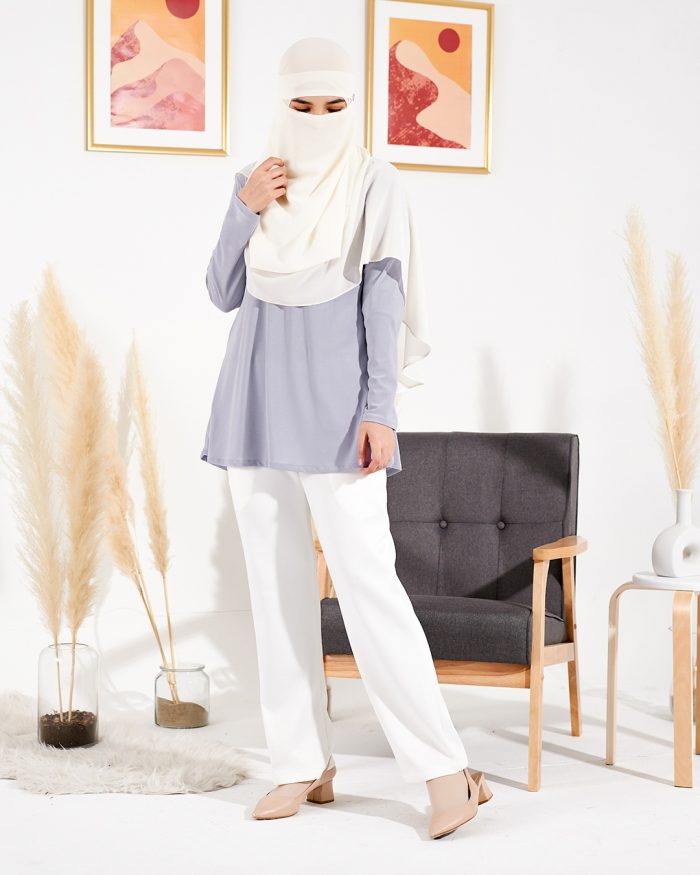 Blouse Luv Lia - Periwinkle Purple - Image 2