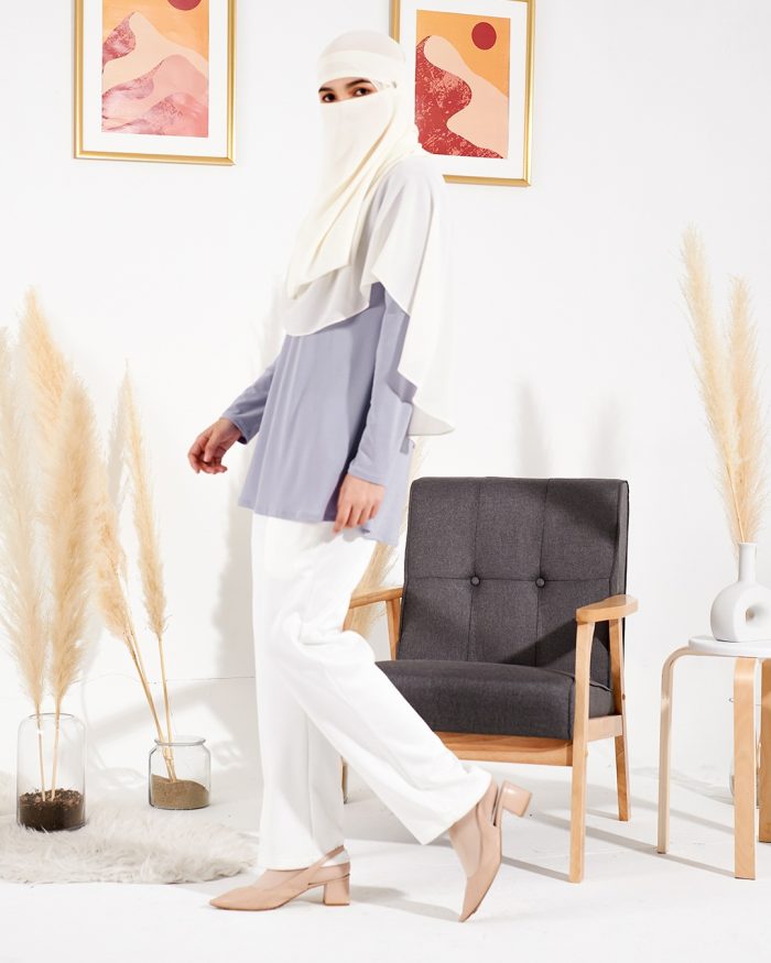 Blouse Luv Lia - Periwinkle Purple - Image 3