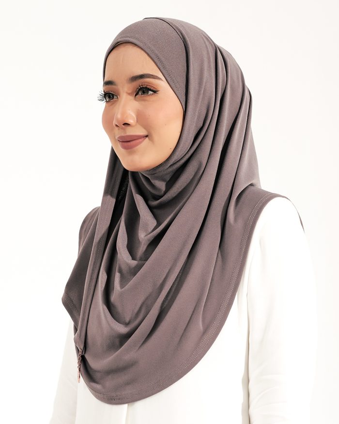 Tudung Sarung Instant Lunia (M) - Canyon Clay - Image 3