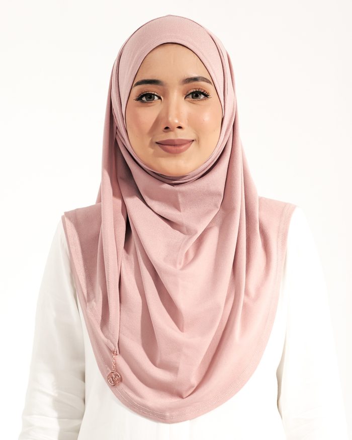 Tudung Sarung Instant Lunia (M) - Rose Pink
