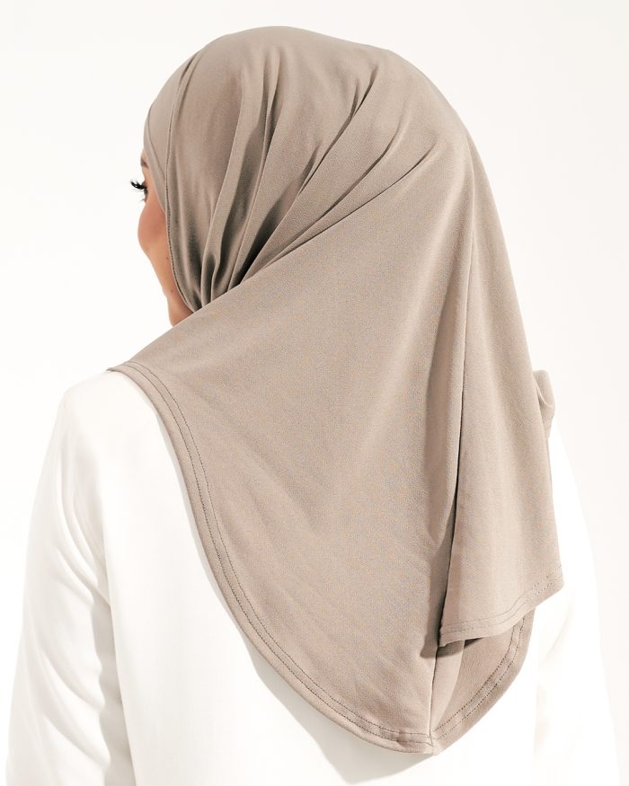 Tudung Sarung Instant Lunia (M) - Chestnut Butter - Image 4
