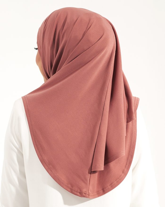 Tudung Sarung Instant Lunia (M) - Living Coral - Image 4