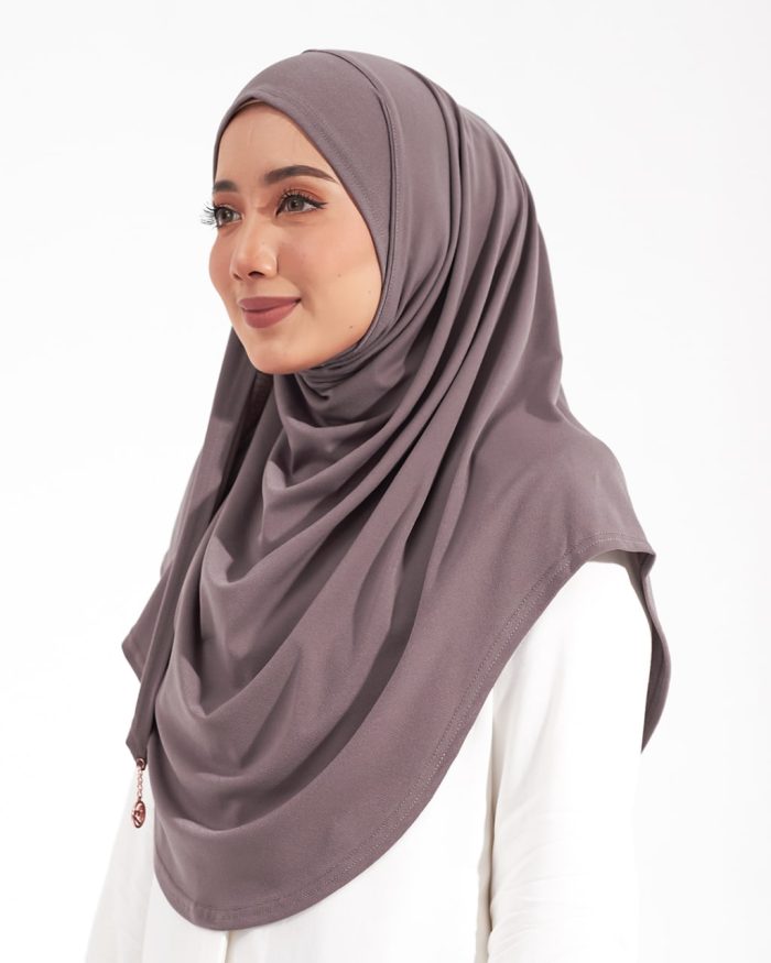 Tudung Sarung Instant Lunia (L) - Canyon Clay - Image 3