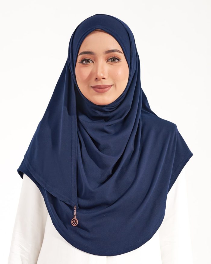 Tudung Sarung Instant Lunia (L) - Midnight Blue