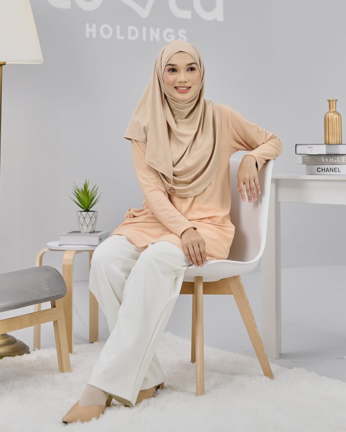 Blouse Laiqa - Apricot Peach - Image 3