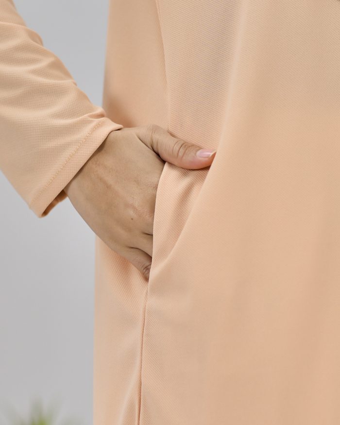 Blouse Laiqa - Apricot Peach - Image 4