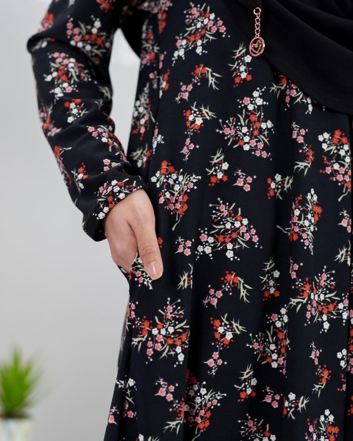 Blouse Printed Lavina - Black Flickr - Image 5