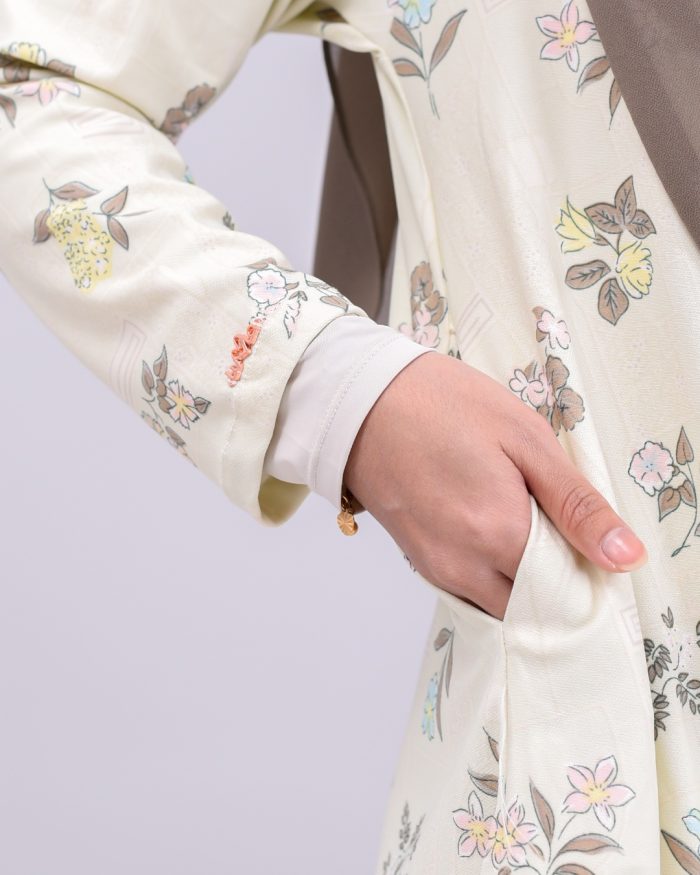 Baju Kurung Lola Printed - Lime Anne - Image 6