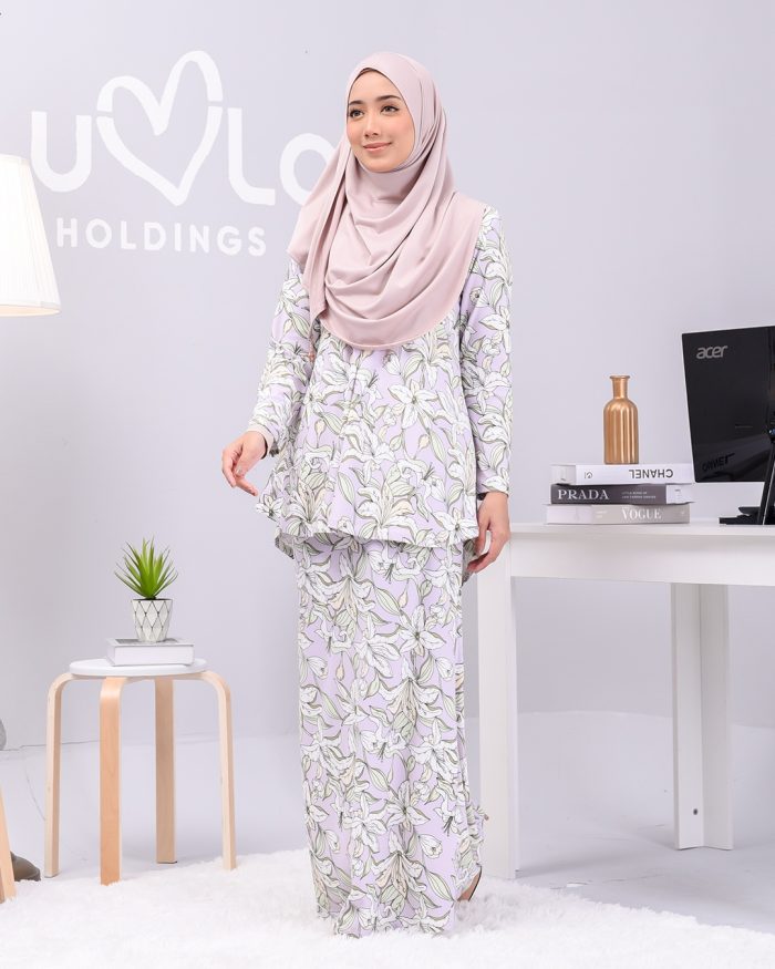 Baju Kurung Lola Printed - Thistle Lily