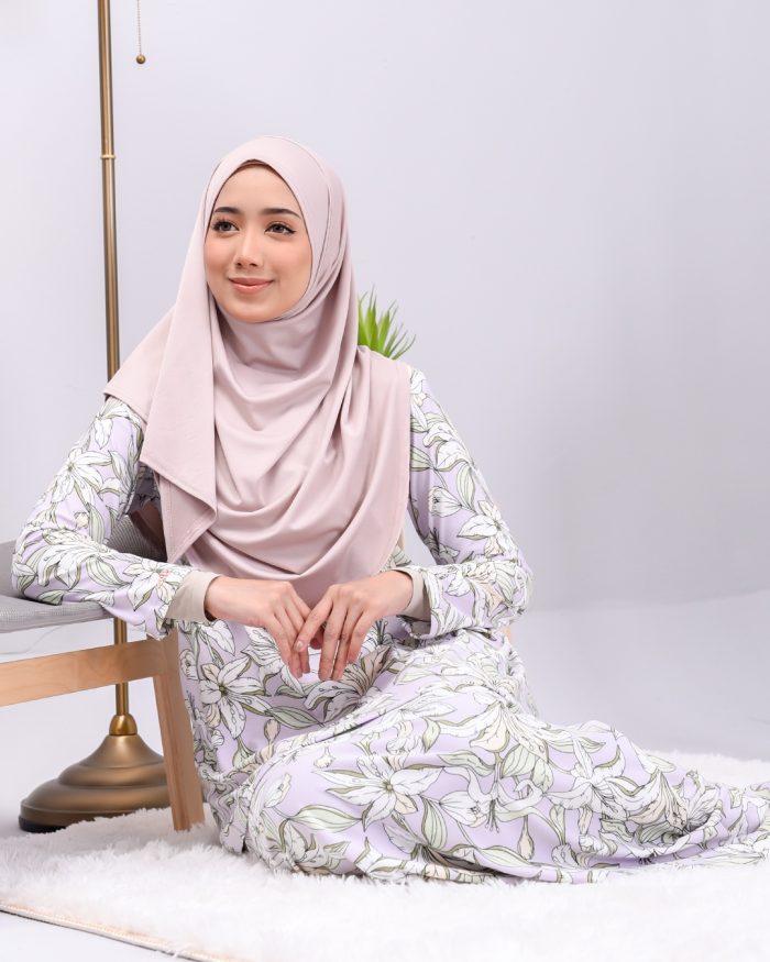 Baju Kurung Lola Printed - Thistle Lily - Image 5