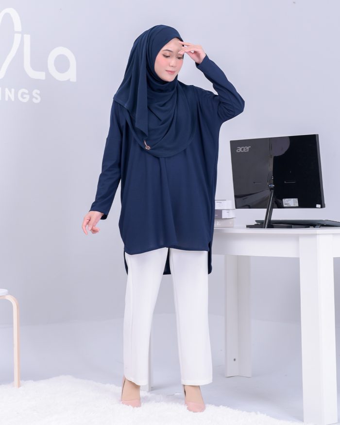 Blouse Laira - Navy Blue - Image 2