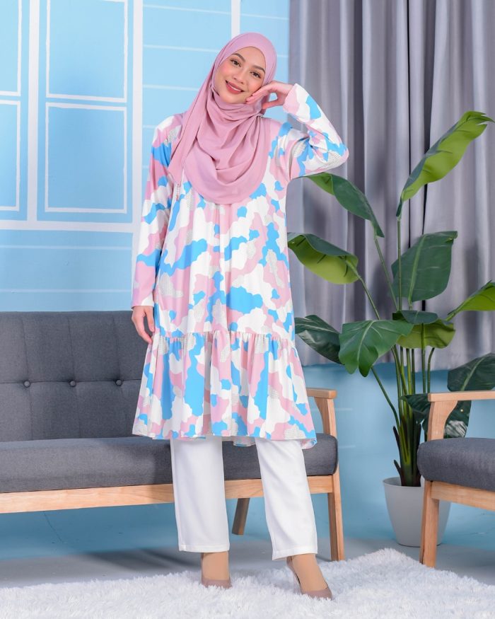 Tunic Ruffle Lendra - Paddle Pop - Image 2