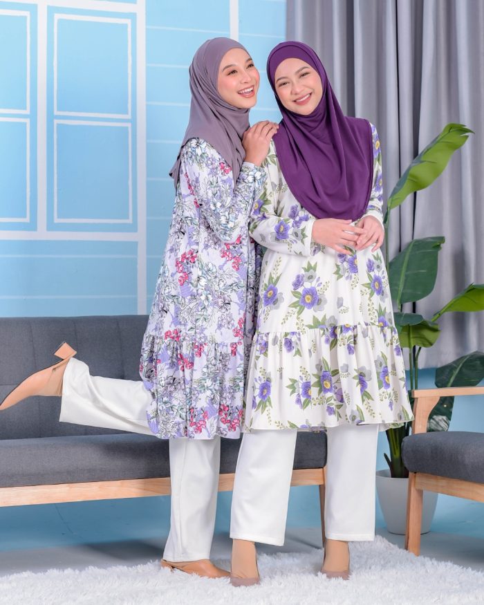 Tunic Ruffle Lendra - Flowery Alyssum - Image 5