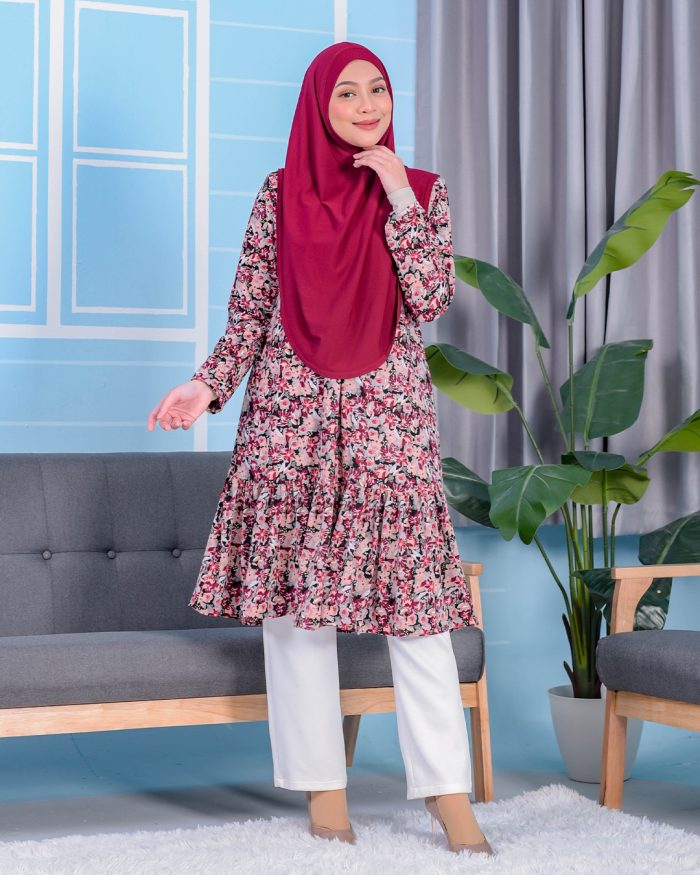 Tunic Ruffle Lendra - Flowery Alyssum